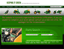 Tablet Screenshot of keepingitgreen.com